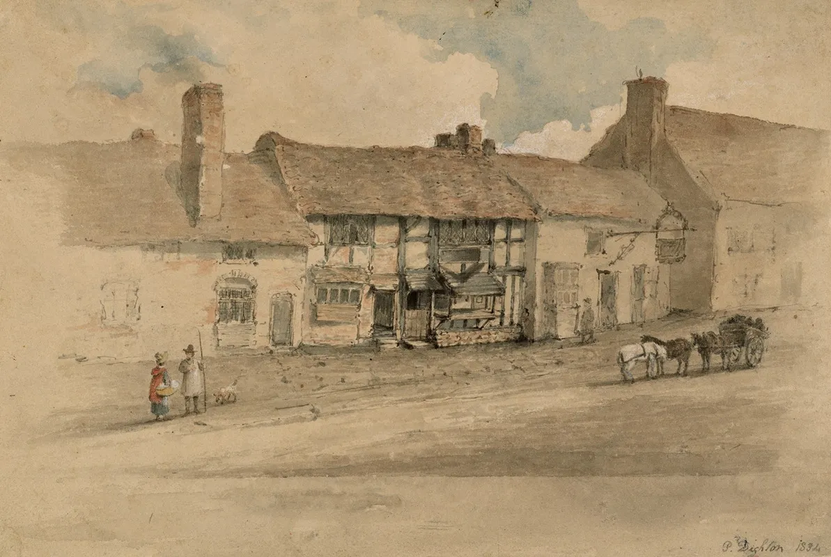 The Exterior Of The House In Which Shakespeare Was Born Wall Art by Phoebe Dighton - High-Resolution Digital Print