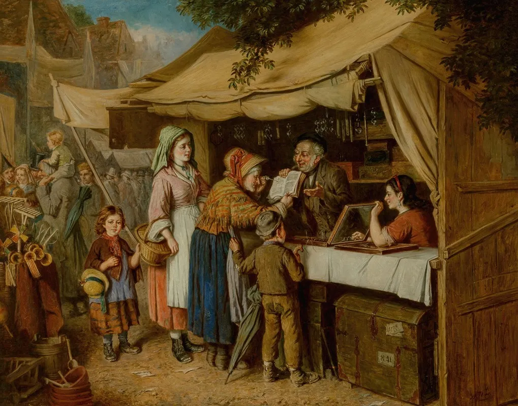 The Eyeglass Seller Wall Art by Mark William Langlois - High-Resolution Digital Print