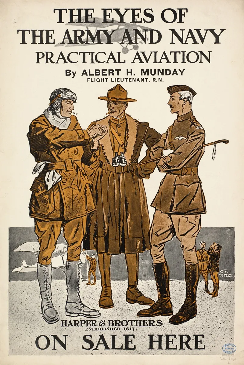 The Eyes Of The Army Navy Practical Aviation Wall Art by Charles Frederick Peters - High-Resolution Digital Print