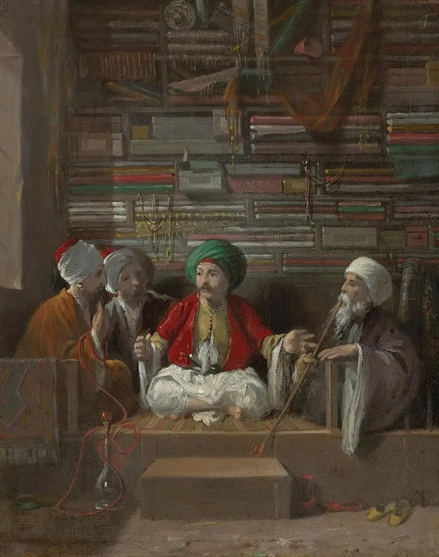 The Fabric Merchant Wall Art by Walter Gould - High-Resolution Digital Print