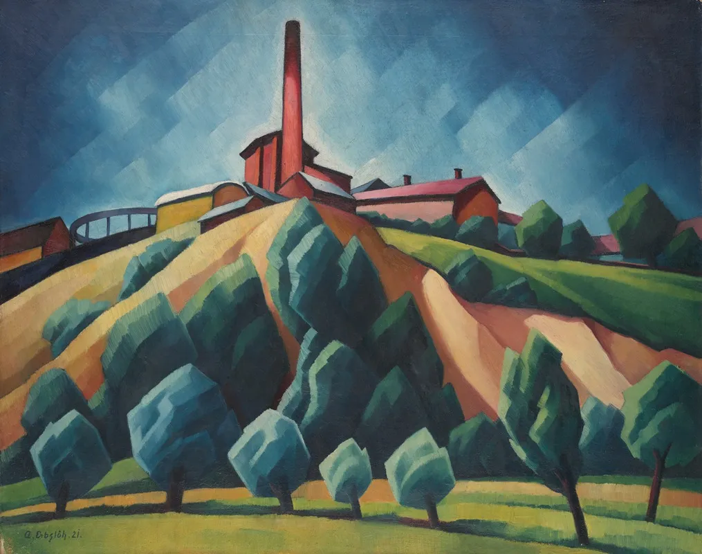 The Factory 2 Wall Art by Adolf Erbslöh - High-Resolution Digital Print