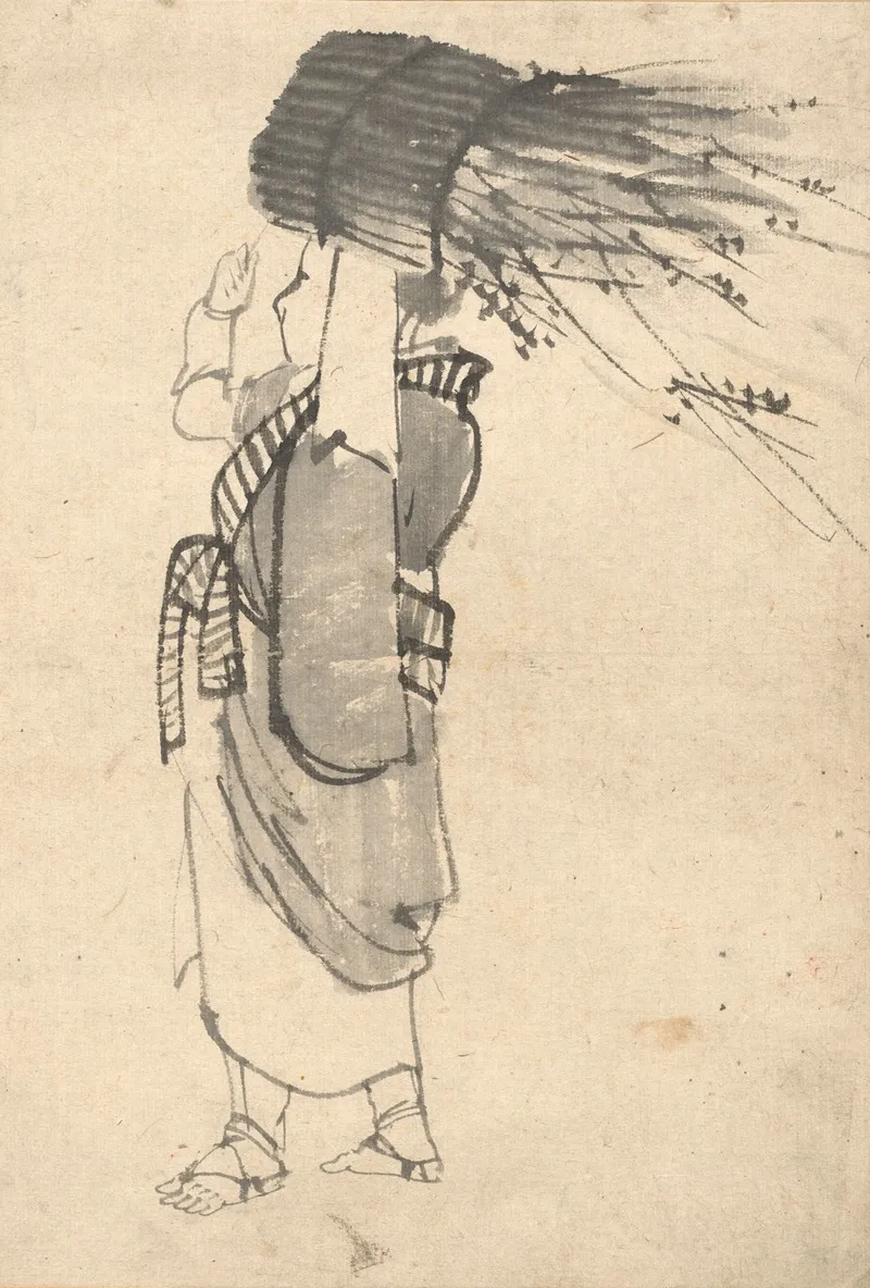 The Faggot Bearer Wall Art by Kōno Bairei - High-Resolution Digital Print