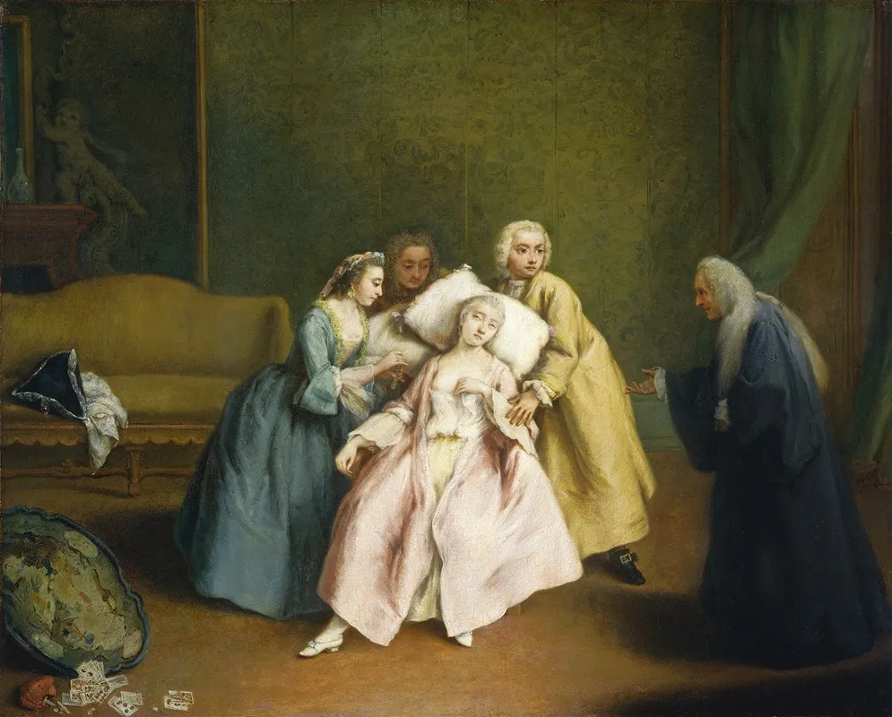 The Faint Wall Art by Pietro Longhi - High-Resolution Digital Print