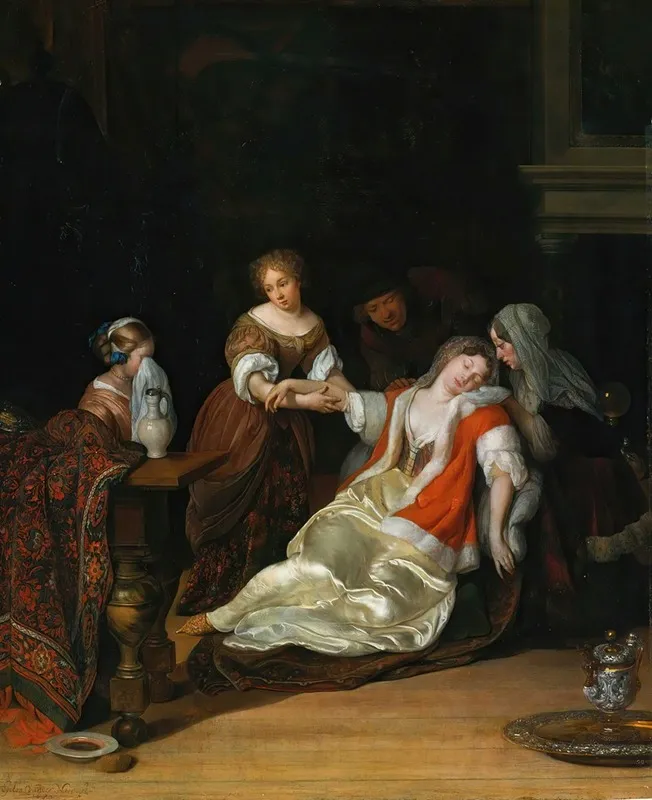 The Fainting Fit 2 Wall Art by Eglon van der Neer - High-Resolution Digital Print