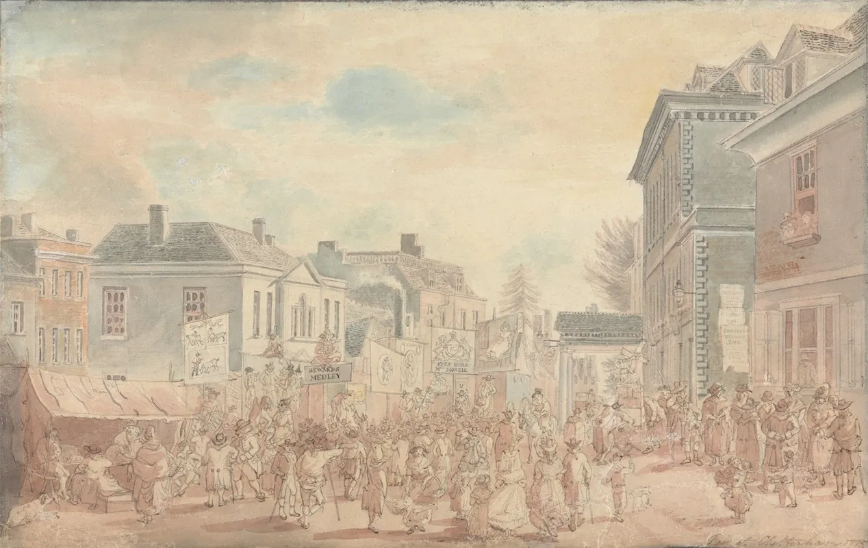 The Fair At Cheltenham Wall Art by Edward Eyre - High-Resolution Digital Print