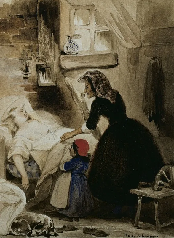 The Fair Sleeper Wall Art by Antoine Johannot - High-Resolution Digital Print