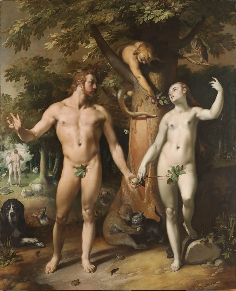 The Fall Of Man 2 Wall Art by Cornelis Cornelisz Van Haarlem - High-Resolution Digital Print
