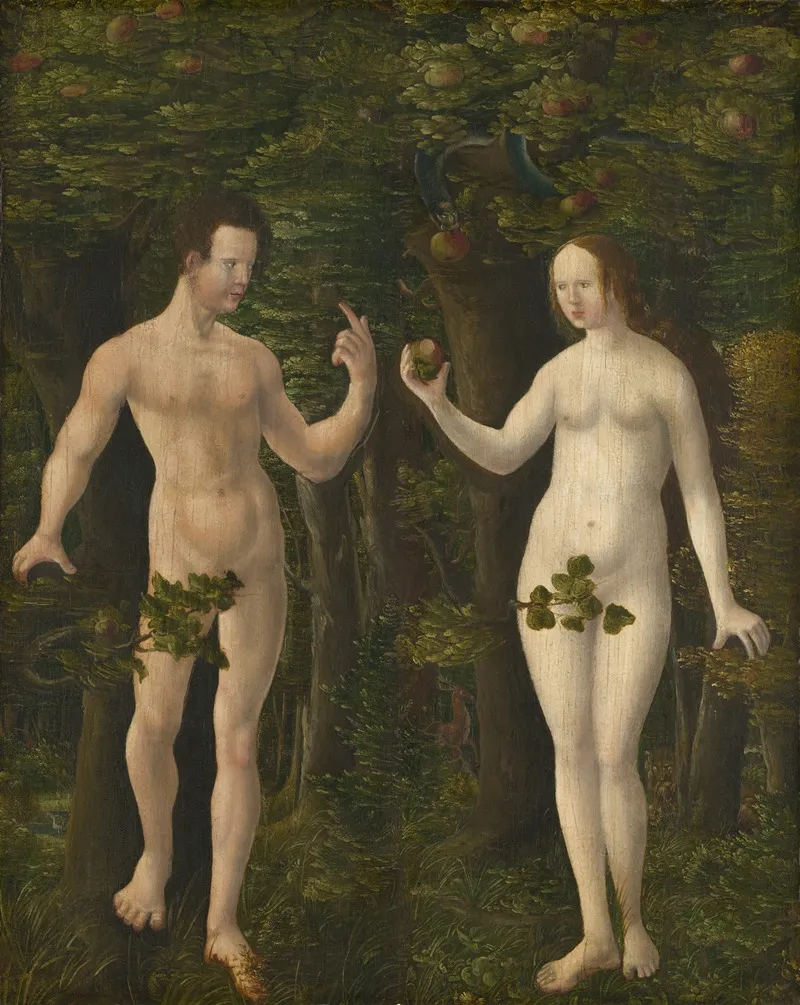 The Fall Of Man Middle Panel Wall Art by Workshop of Albrecht Altdorfer - High-Resolution Digital Print