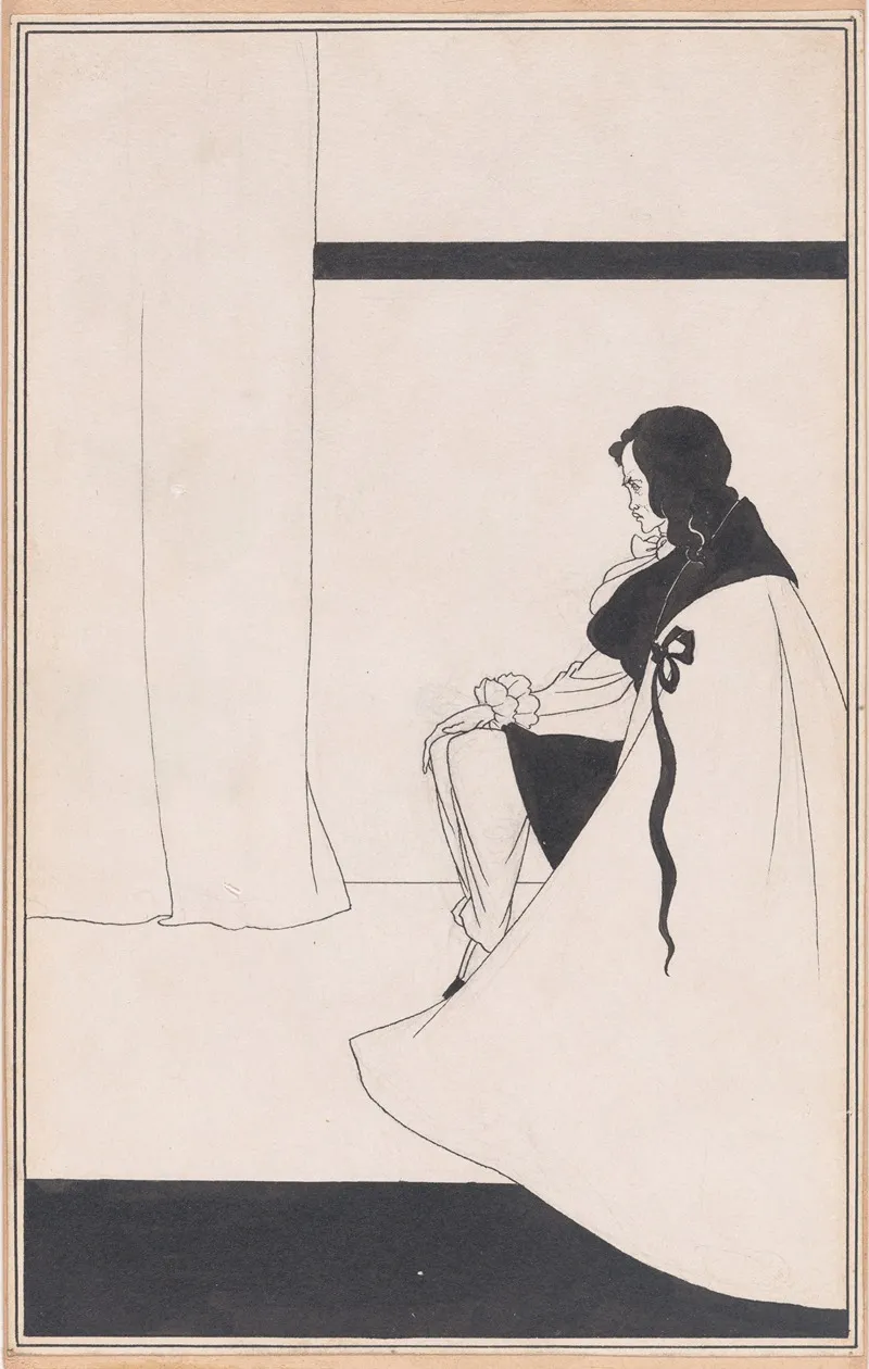 The Fall Of The House Of Usher For Edgar Allan Poes Tales Of Mystery And The Imagination Wall Art by Aubrey Vincent Beardsley - High-Resolution Digital Print