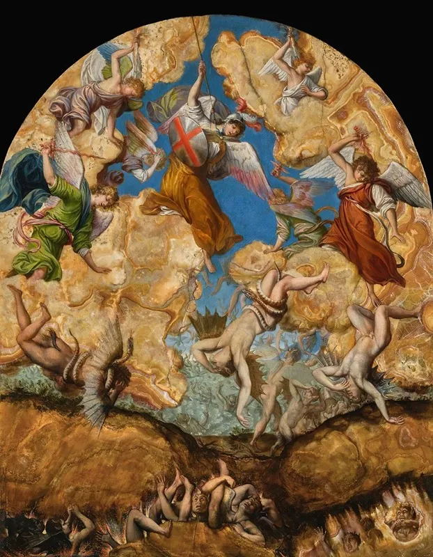The Fall Of The Rebel Angels 3 Wall Art by Orazio Gentileschi - High-Resolution Digital Print