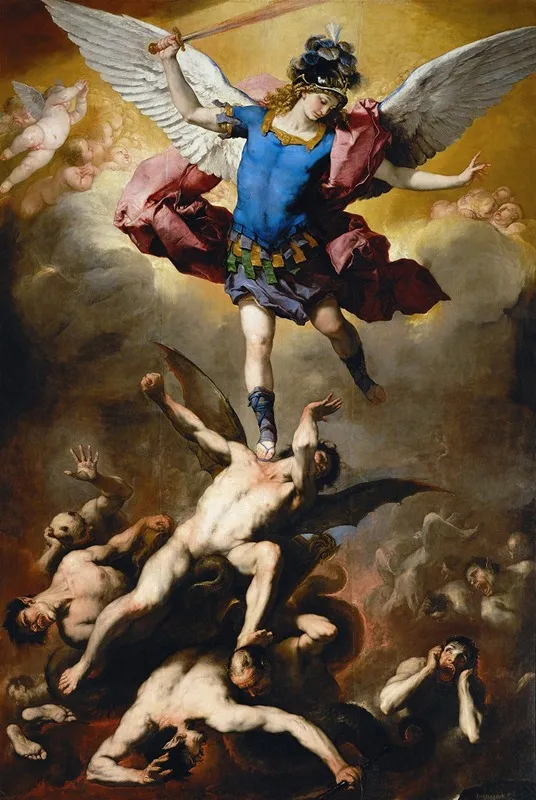 The Fall Of The Rebel Angels Wall Art by Luca Giordano - High-Resolution Digital Print
