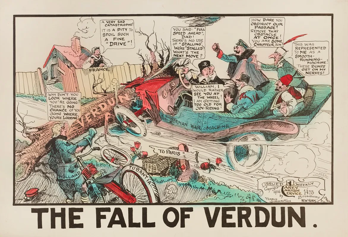 The Fall Of Verdun Wall Art by Carey Cartoon Service - High-Resolution Digital Print