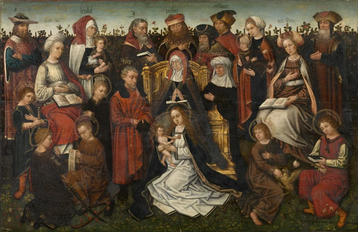 The Family Of Saint Anne 2 Wall Art by Master of the Family of Saint Anne - High-Resolution Digital Print