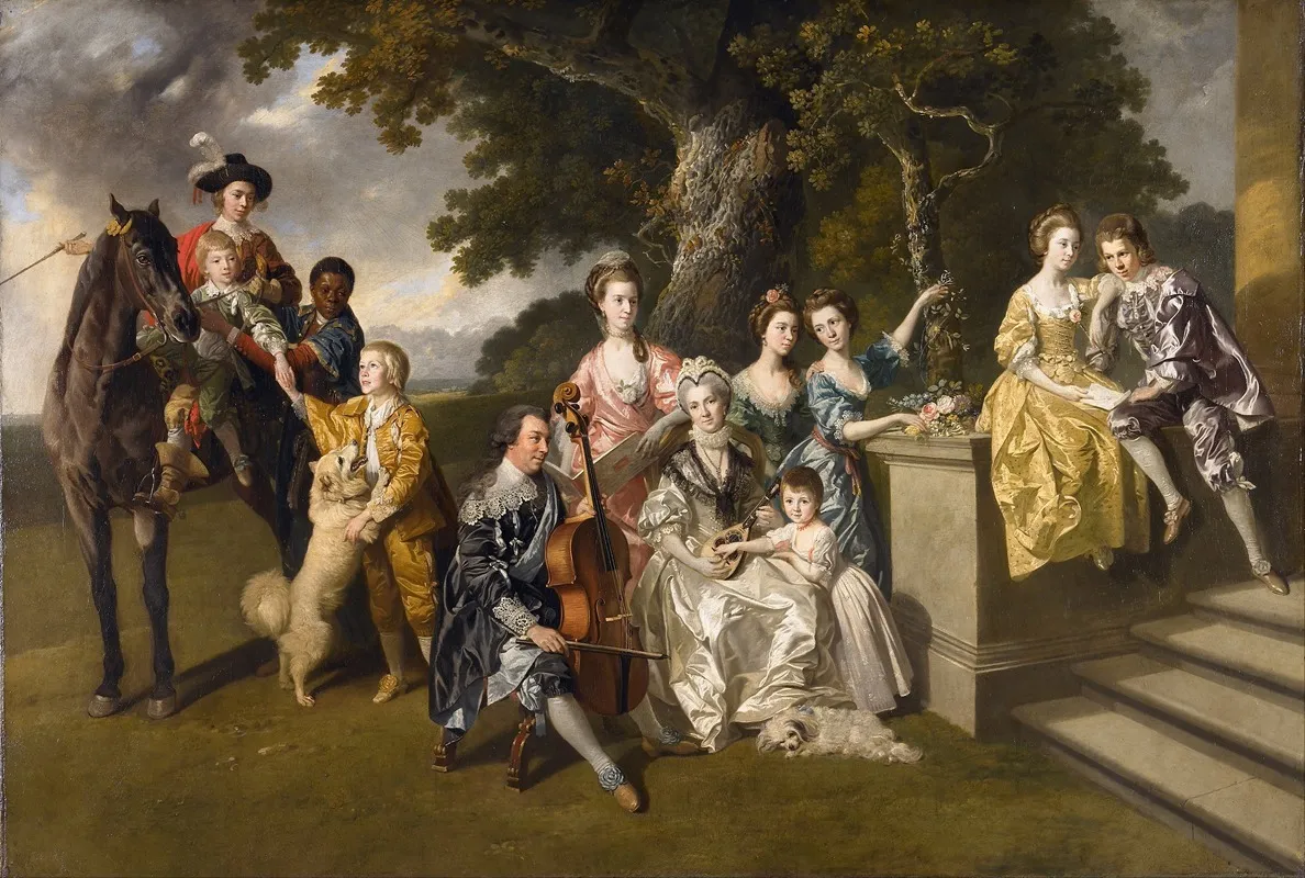 The Family Of Sir William Young Wall Art by Johan Joseph Zoffany - High-Resolution Digital Print