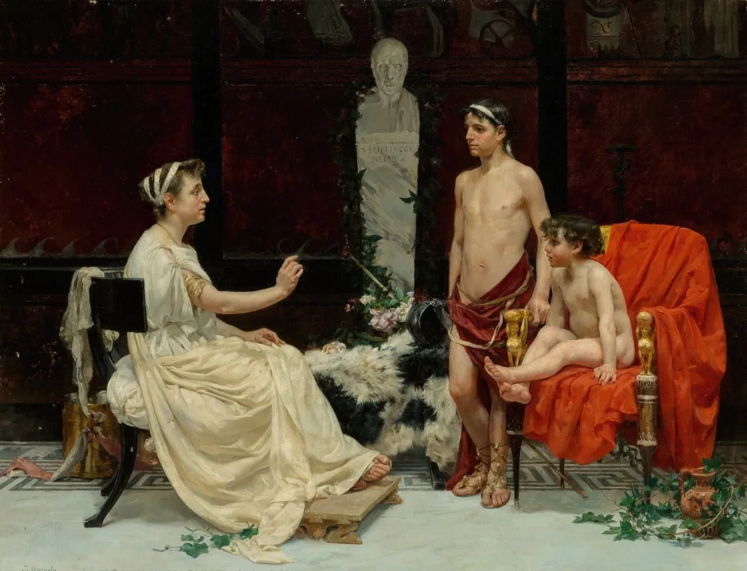 The Family Scipio Cornelio Wall Art by José Garnelo y Alda - High-Resolution Digital Print