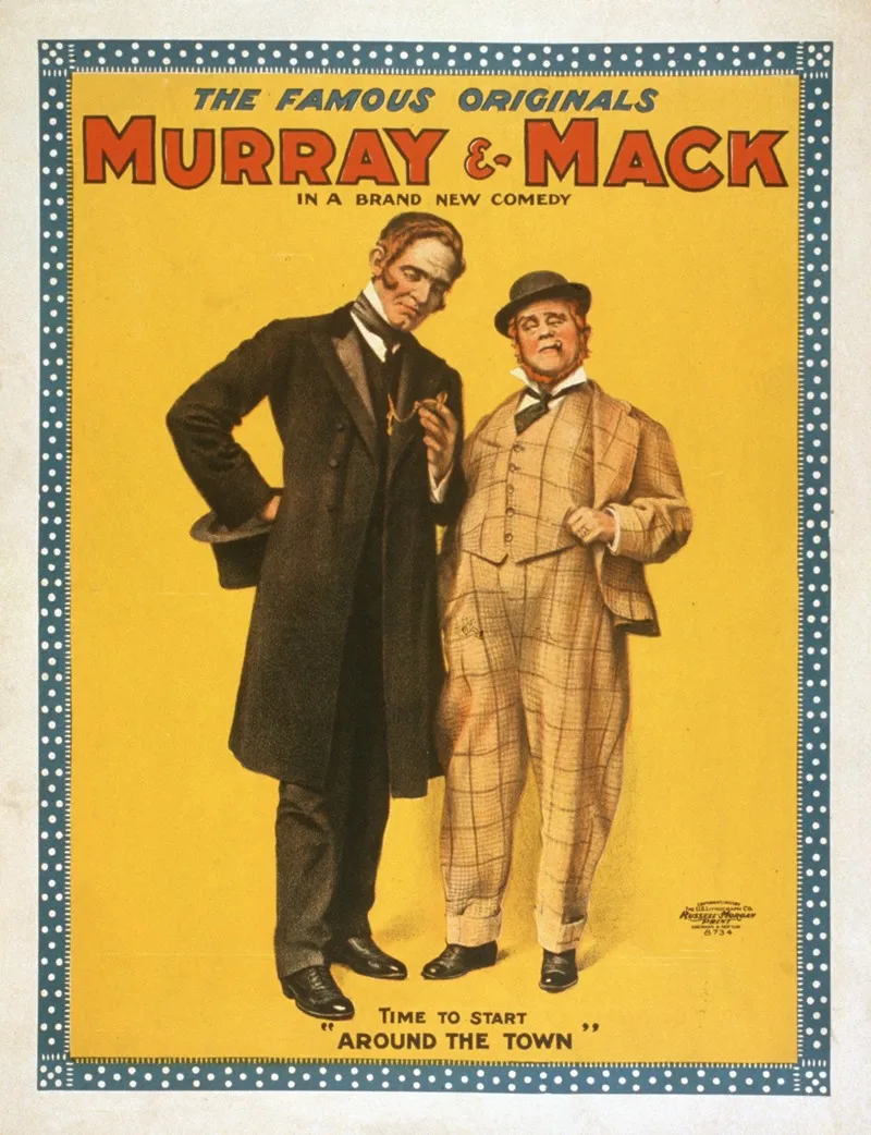 The Famous Originals Murray And Mack In A Brand New Comedy Wall Art by U.S. Lithograph Co. - High-Resolution Digital Print