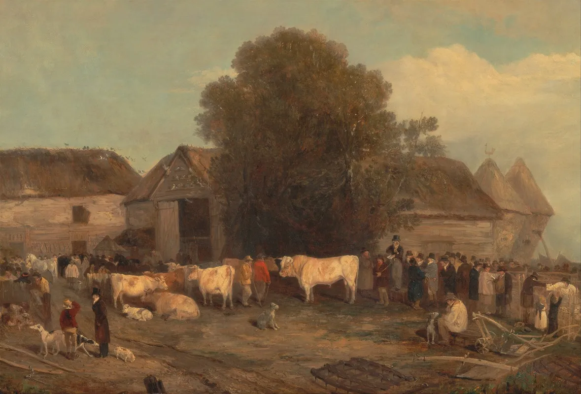 The Farm Sale Wall Art by Richard Barrett Davis - High-Resolution Digital Print