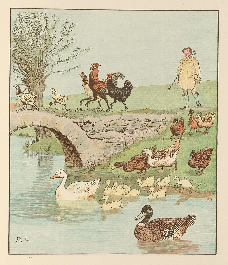 The Farmers Boy Pl 6 Wall Art by Randolph Caldecott - High-Resolution Digital Print