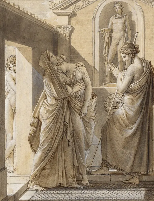 The Father Of Psyche Consulting The Oracle Of Apollo Wall Art by François Gérard - High-Resolution Digital Print