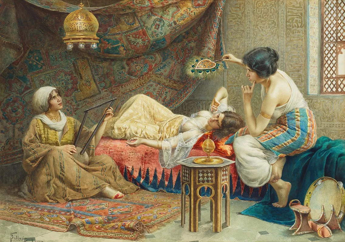 The Favourite Of The Sultan Wall Art by Francesco Ballesio - High-Resolution Digital Print