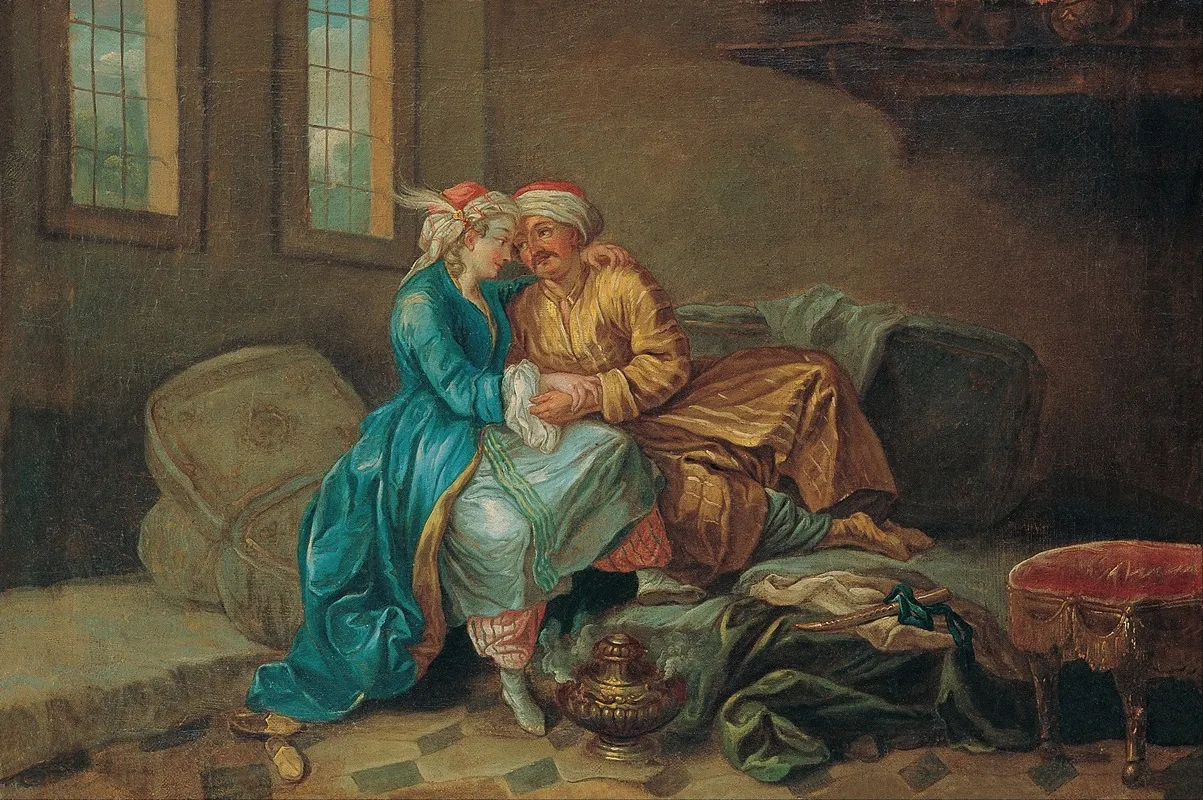 The Favourite Sultana Wall Art by Etienne Jeaurat - High-Resolution Digital Print