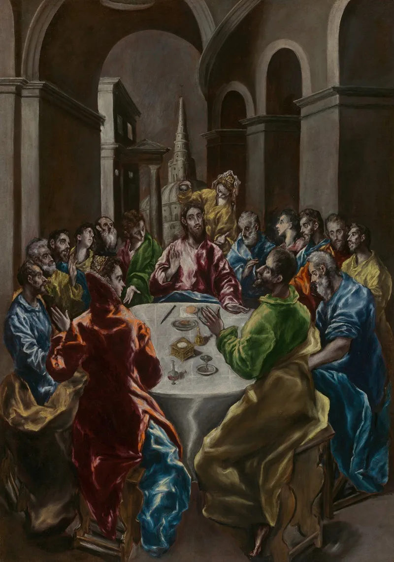 The Feast In The House Of Simon Wall Art by El Greco (Domenikos Theotokopoulos) - High-Resolution Digital Print