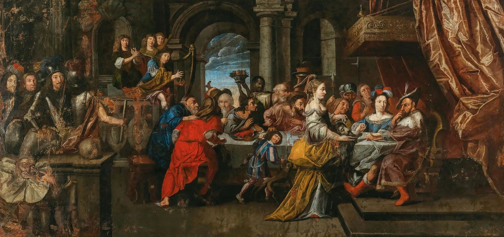 The Feast Of Herod 3 Wall Art by Workshop of Isaac Isaacsz. - High-Resolution Digital Print