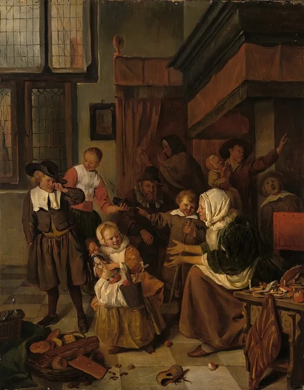 The Feast Of St Nicholas Wall Art by Charles van Beveren - High-Resolution Digital Print