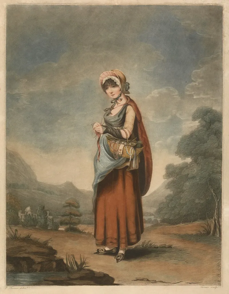 The Female Peddler 2 Wall Art by Charles Turner - High-Resolution Digital Print