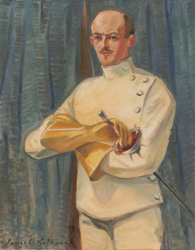 The Fencer James C Kulhanek Self Portrait