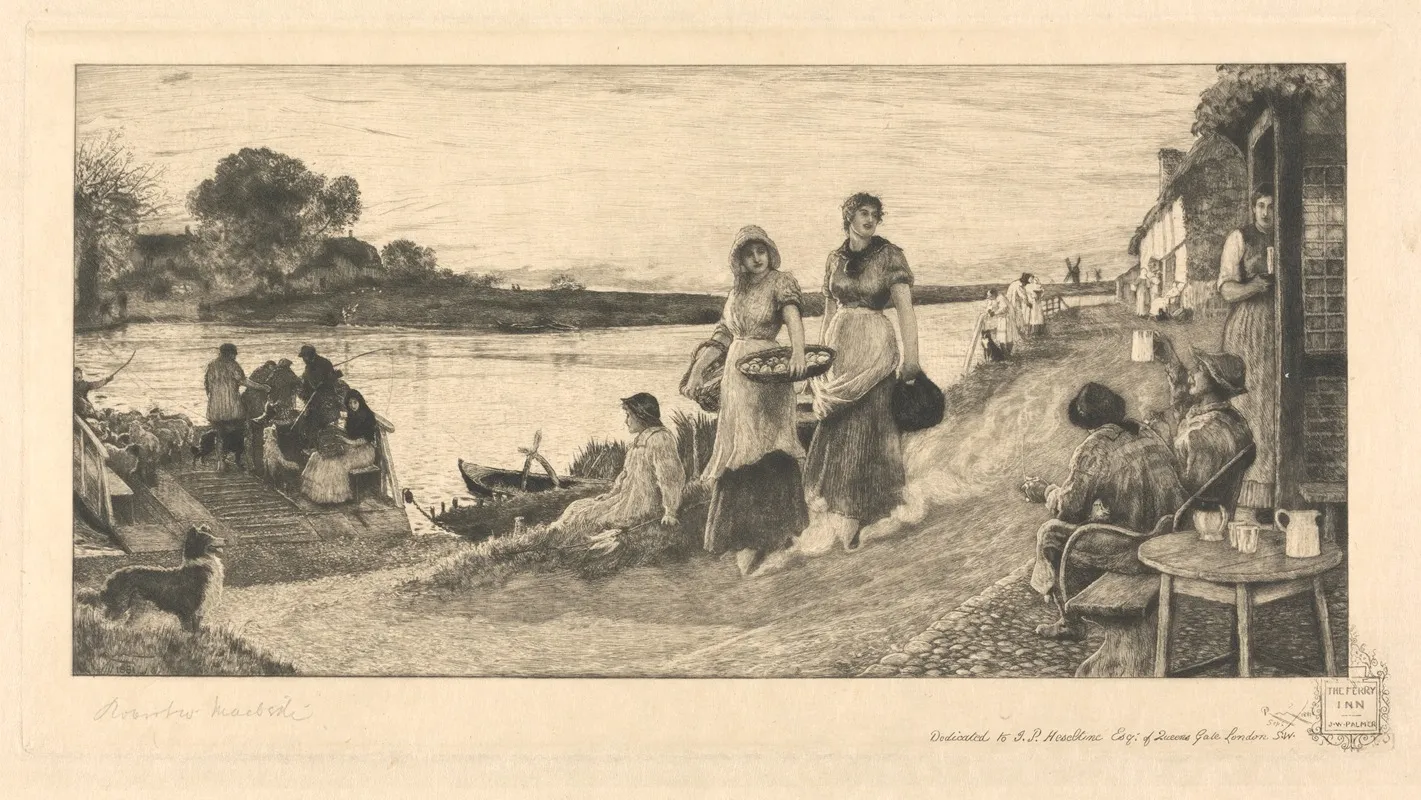 The Ferry Inn Wall Art by Robert Walker Macbeth - High-Resolution Digital Print