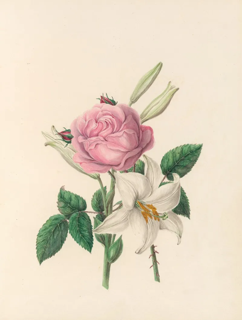 The Fete Of The Flowers Pl 01 Wall Art by Jane Elizabeth Giraud - High-Resolution Digital Print