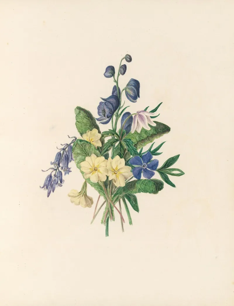 The Fete Of The Flowers Pl 06 Wall Art by Jane Elizabeth Giraud - High-Resolution Digital Print