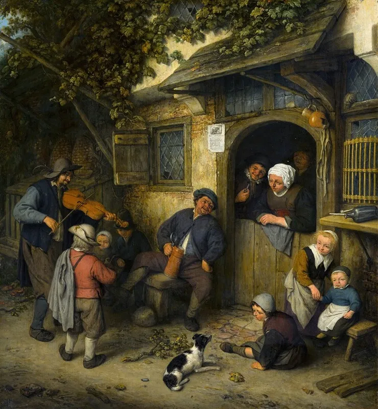 The Fiddler Wall Art by Adriaen van Ostade - High-Resolution Digital Print