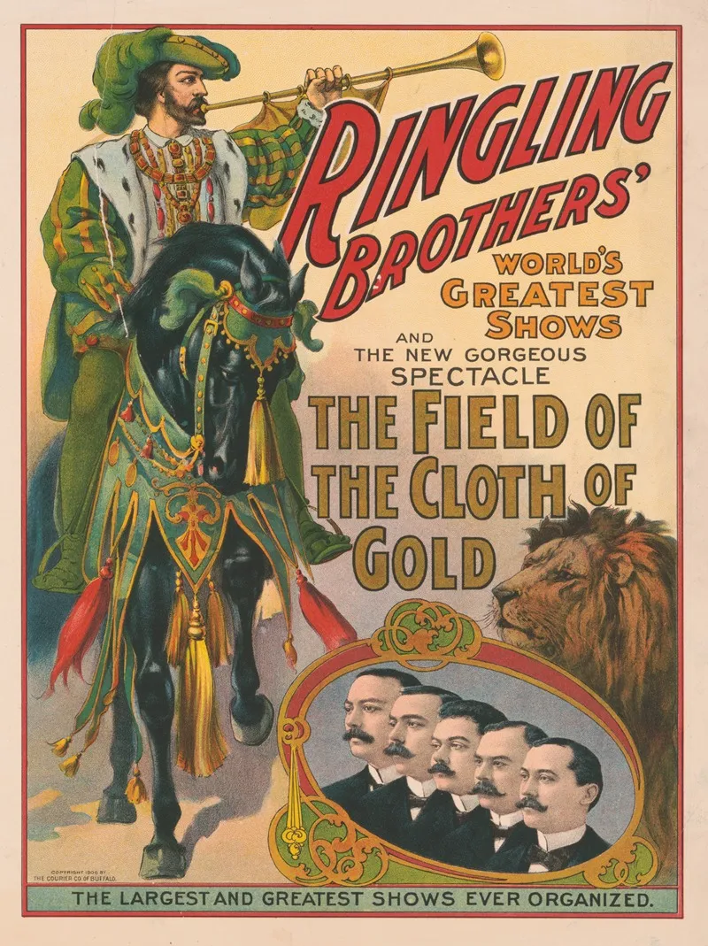 The Field Of The Cloth Of Gold Wall Art by Courier Litho. Co. - High-Resolution Digital Print