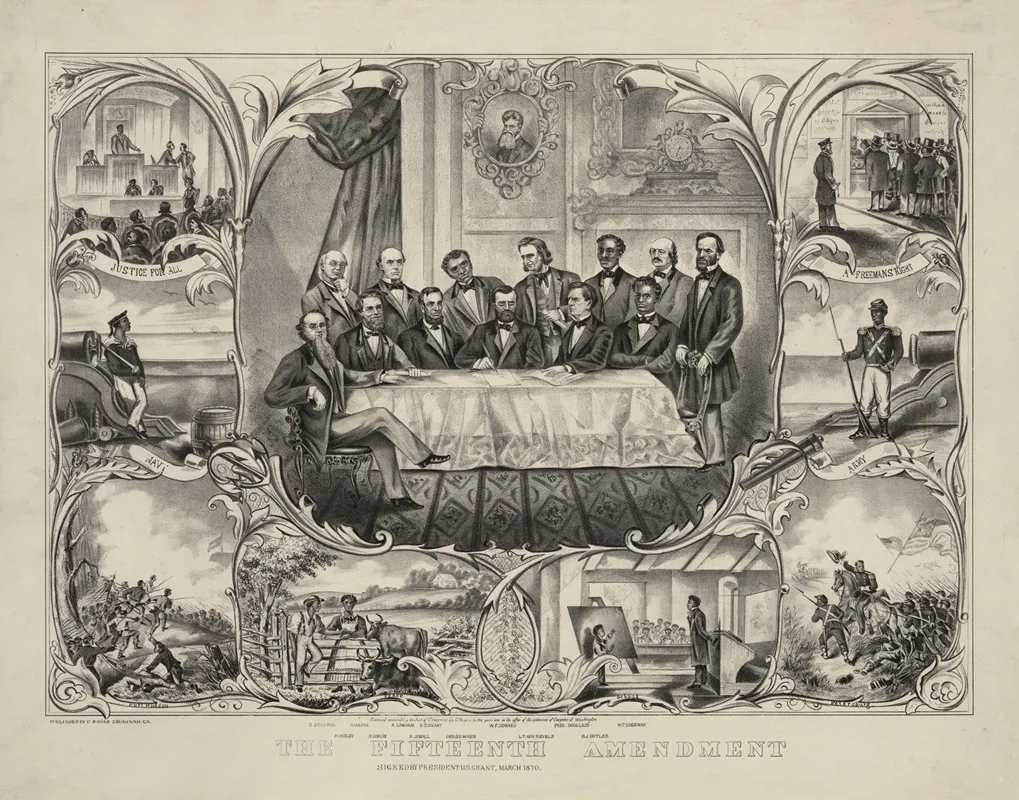 The Fifteenth Amendment Wall Art by C. Rogan - High-Resolution Digital Print