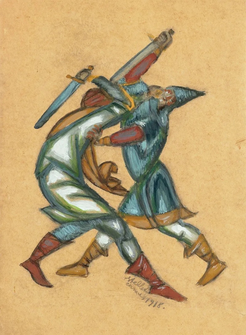 The Fight 2 Wall Art by Dmitry Stelletsky - High-Resolution Digital Print