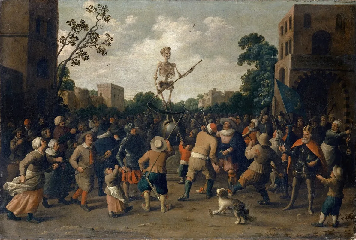 The Fight Against Death Wall Art by Joost Cornelisz Droochsloot - High-Resolution Digital Print