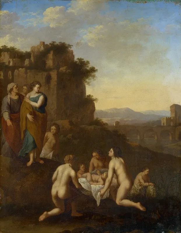 The Finding Of Moses 12 Wall Art by Johan Van Haensbergen - High-Resolution Digital Print