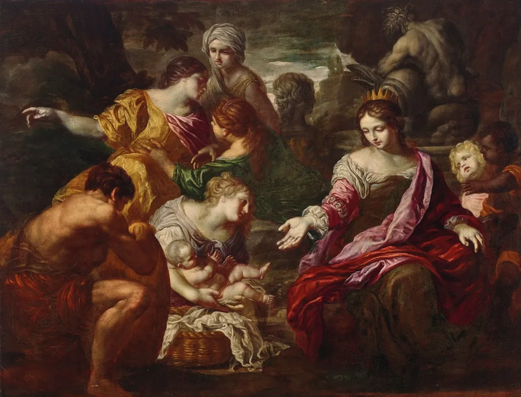 The Finding Of Moses 27 Wall Art by Roman School - High-Resolution Digital Print