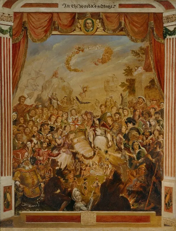 The First Appearance Of William Shakespeare On The Stage Of The Globe Theatre