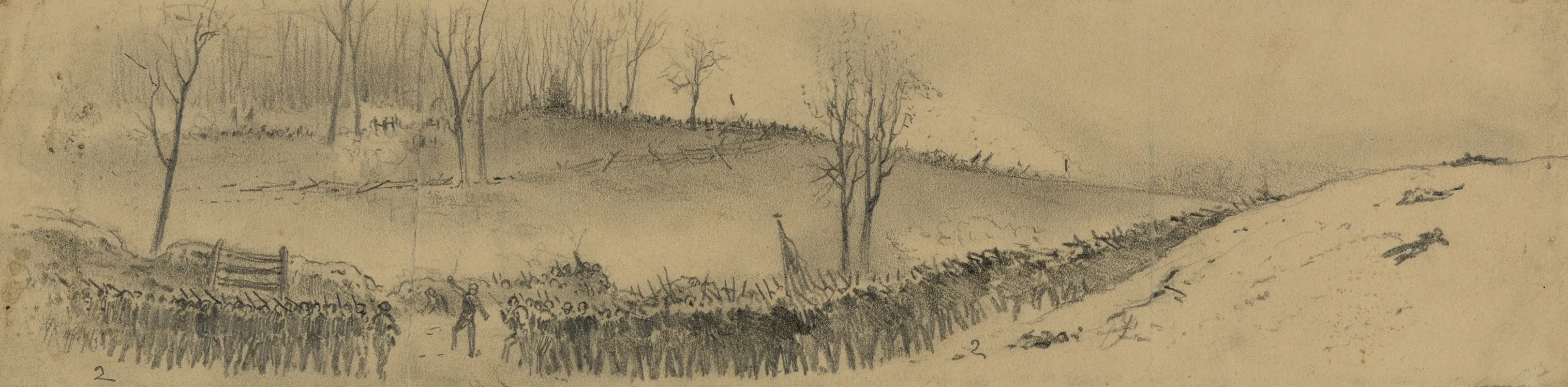 The First Battle Of Winchester The Charge On The Stonewall