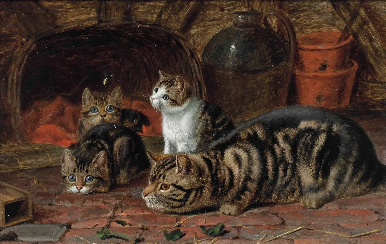 The First Lesson Wall Art by Horatio Henry Couldery - High-Resolution Digital Print