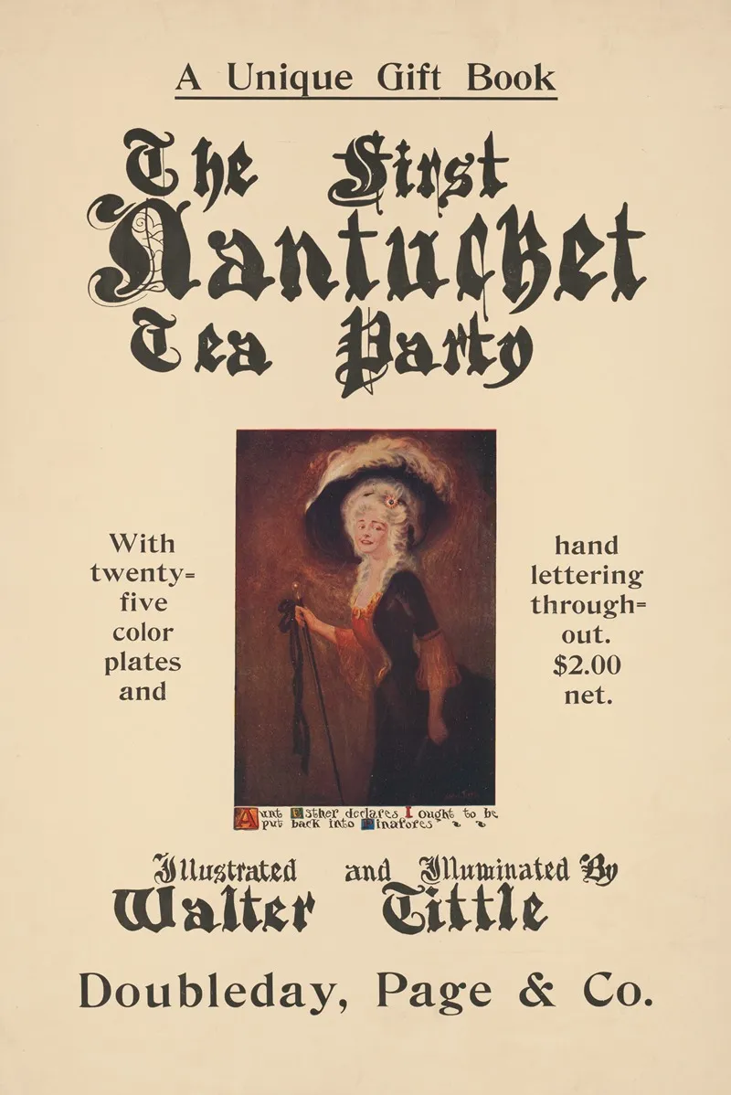 The First Nantucket Tea Party Wall Art by Walter Tittle - High-Resolution Digital Print