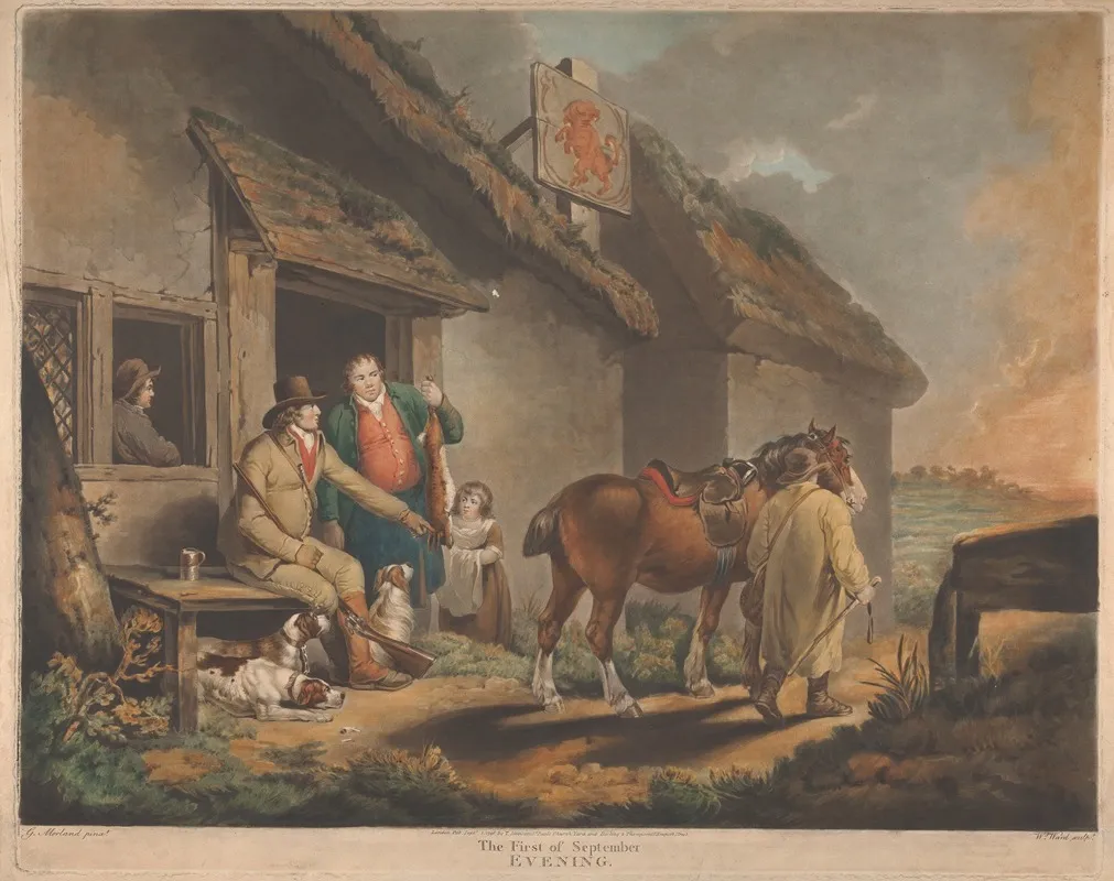 The First Of September Evening Wall Art by George Morland - High-Resolution Digital Print