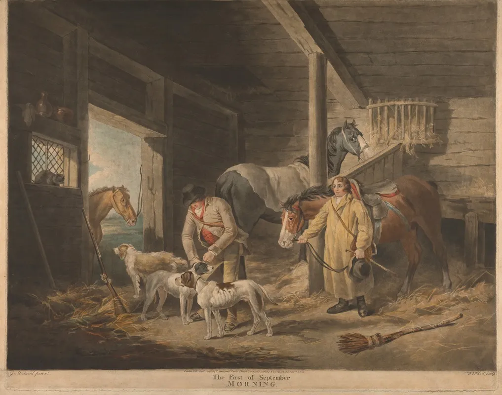 The First Of September Morning Wall Art by George Morland - High-Resolution Digital Print