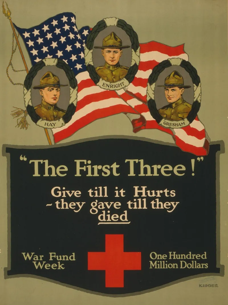 The First Three Give Till It Hurts They Gave Till They Died War Fund Week One Hundred Million Dollars