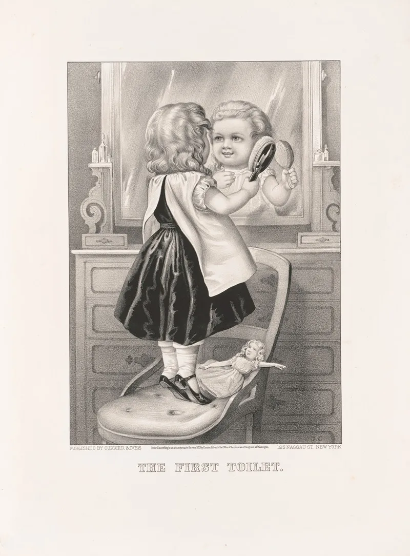 The First Toilet Wall Art by John Cameron - High-Resolution Digital Print