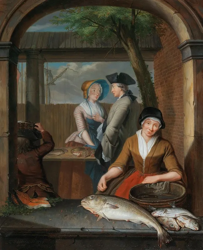 The Fishmonger 2 Wall Art by Tibout Regters - High-Resolution Digital Print