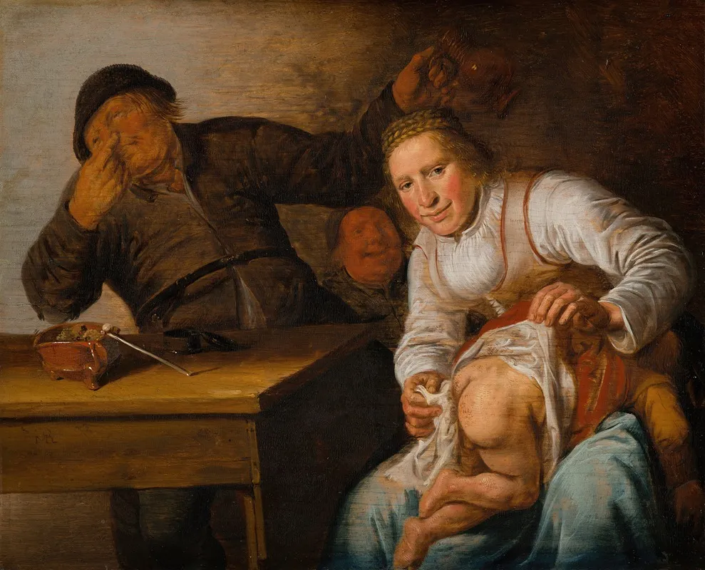 The Five Sensessmell Wall Art by Jan Miense Molenaer - High-Resolution Digital Print